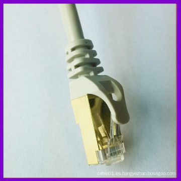 Placa de oro sftp rj45 cat7 cable de interconexión de red